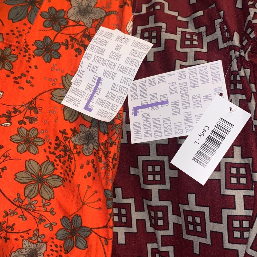 2 BNWT LuLaRoe Carly Dresses Size Large